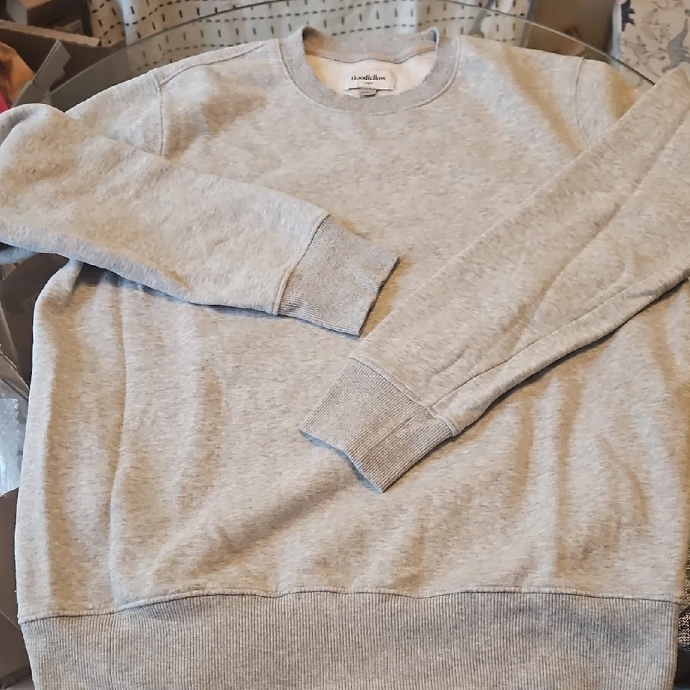 Men's Goodfellow & Co. Light Gray Soft Crewneck Sweater Size Large - Picture 1 of 10